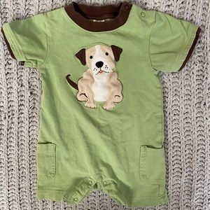 Gymboree “Puppy Dog” baby romper size 6-12 mo